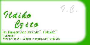 ildiko czito business card